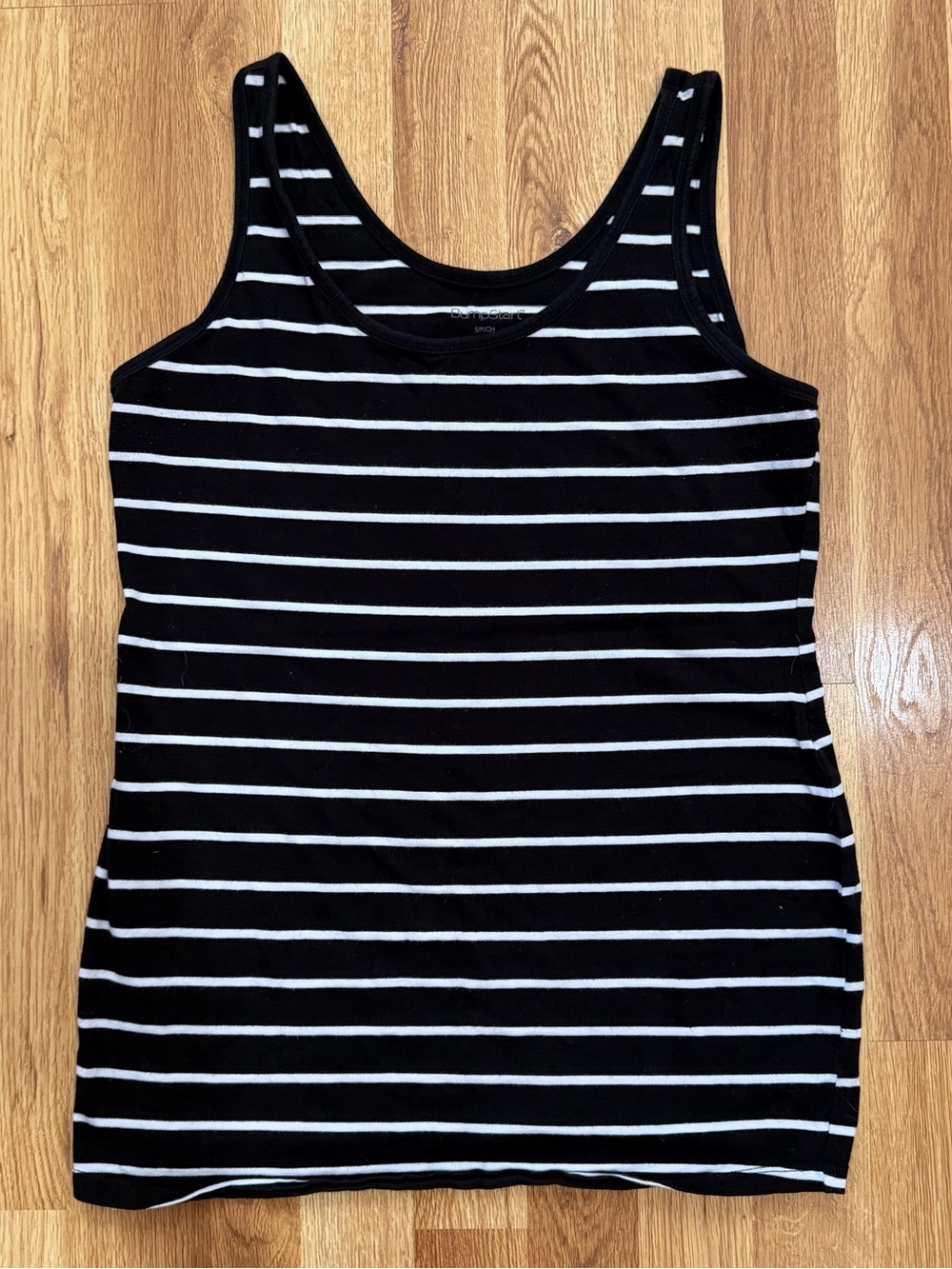 BumpStart black & white striped Maternity tank top Size S